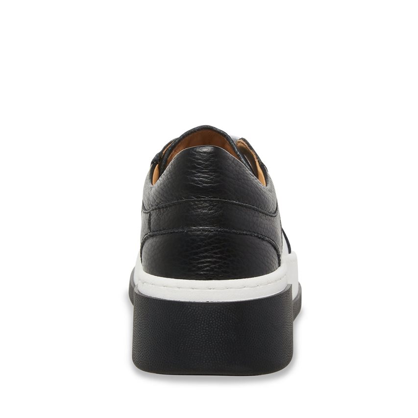 Black / White Steve Madden Joey Women's Sneakers | PH 6934YWH